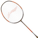 Li-Ning Ignite 7 Strung Badminton Racquet-Olive Grey/Orange p2