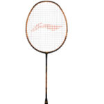 Li-Ning Ignite 7 Strung Badminton Racquet-Olive Grey/Orange p3
