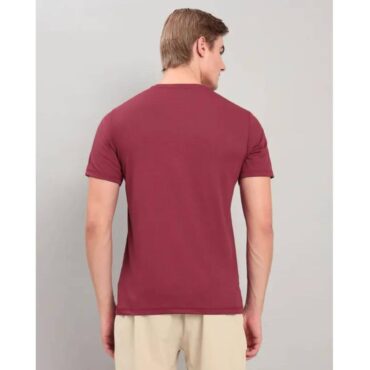 Technosport Men's Active Running T-Shirt -OR10 (Berry Red)