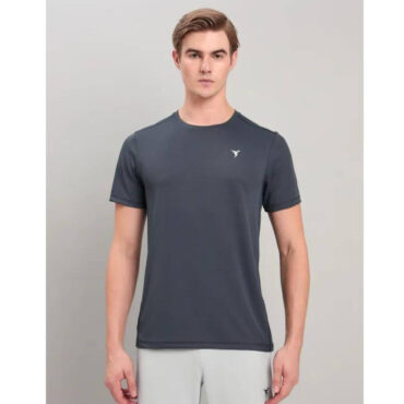 Technosport Men's Active Running T-Shirt -OR10 (Carbon Grey)