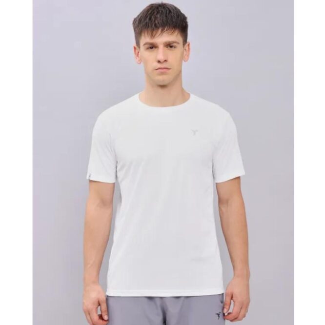 Technosport Men's Active Running T-Shirt -OR40 (Off White)