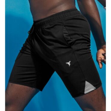 Technosport Men's Shorts-P658 (Black)