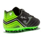 Joma Aguila Firm Ground 2301 Football Shoes (Black/Green Fluo) p2