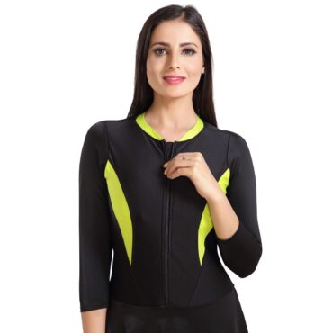 Rovars WL 27 -34 Frock Suit with Front Zipper-(Blackyellow)