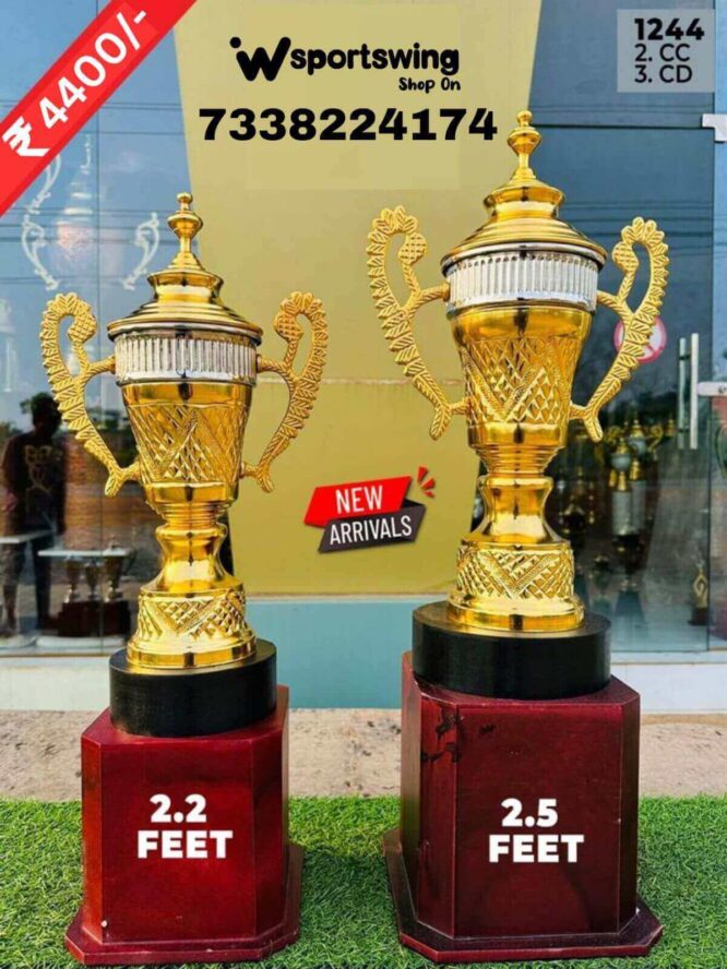 Trophies Are Made Out Of Fiber (Prices are Inclusive of both the trophies)2.2'-2.5'