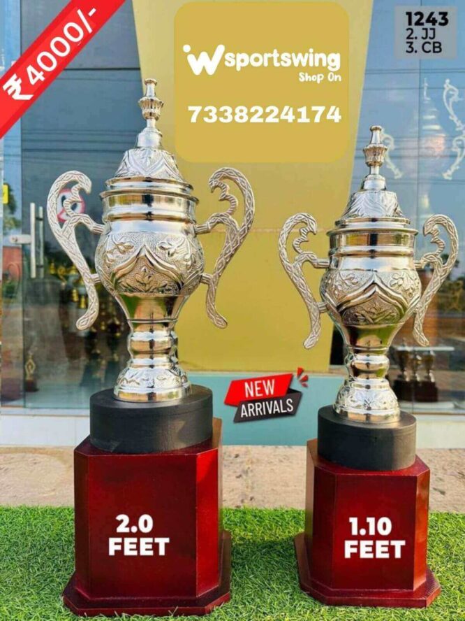 Trophies Are Made Out Of Steel (Prices are Inclusive of both the trophies)2.0'-1.10'