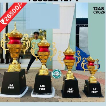 6-Trophies Are Made Out Of Fiber (Prices are Inclusive for all the Four trophies)
