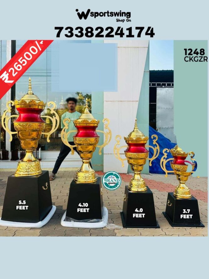 6-Trophies Are Made Out Of Fiber (Prices are Inclusive for all the Four trophies)