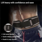 Nivia 6" Quick-Lock Wide Weightlifting Gym Belt p1