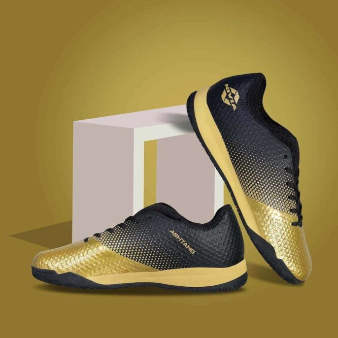Nivia Ashtang Gold Futsal Shoes-Gold p3