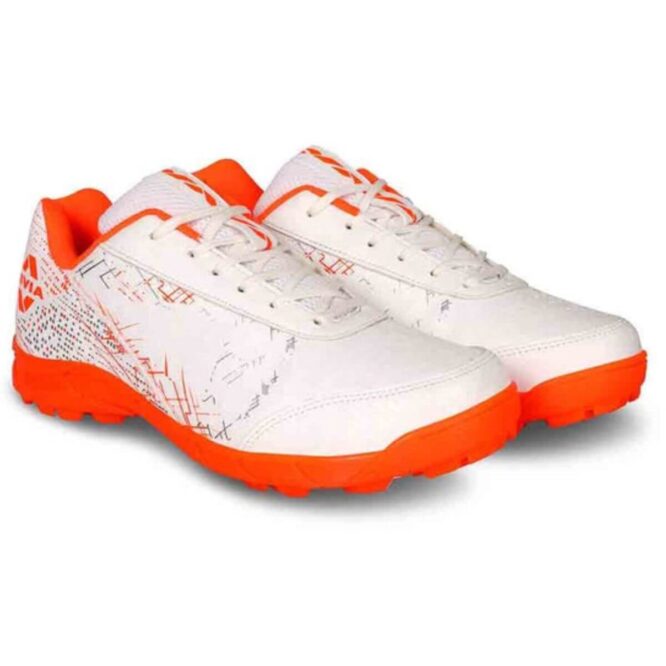 Nivia Bounce Cricket Shoe (Orange) p1
