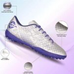 Nivia Oslar 3.0 Turf Football Shoes-Silver p1