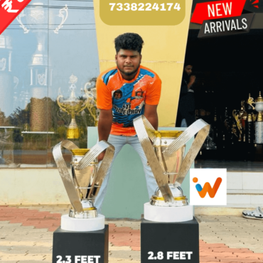 1-Trophies Are Made Out Of Steel (Prices are Inclusive of both the trophies)-2.3'-2.8'