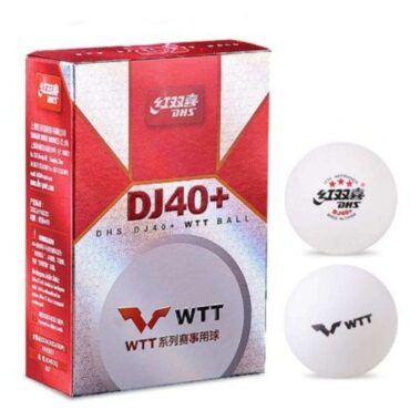 DHS DJ40+ 3 star WTT Table Tennis Balls (Pack of 6)