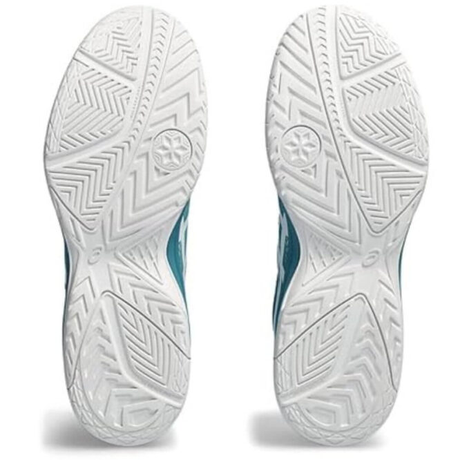 Asics Upcourt 5 Badminton Shoes (Blue Teal/White) p4