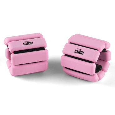 Cube Cuffs Ankle Weights -2LBS-Pink Weighted wraps for your ankles & wrists for that comfortable resistance. At 1 lbs each, these beautiful bracelets can weigh in on every workout. Cuffs (Wrist/Ankle Weights) x 2 Weight Per Piece - 1lbs