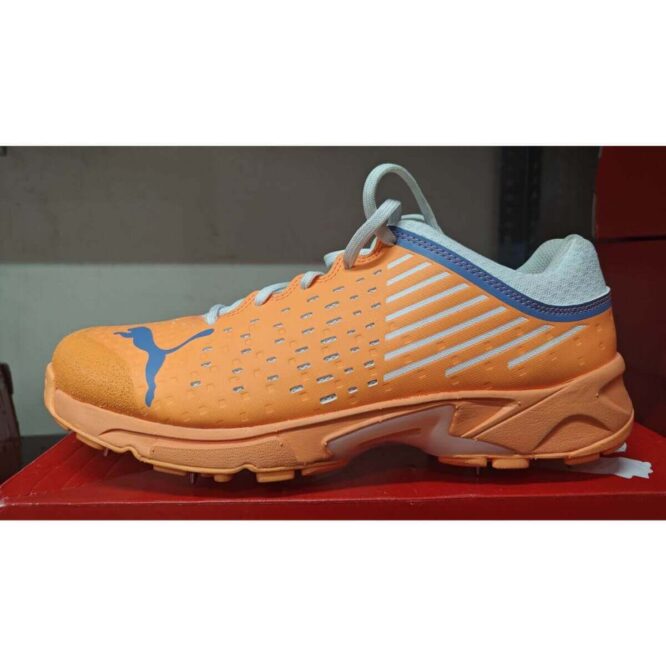 Puma Spike 22.1 Unisex Cricket Shoes (Orange) p4