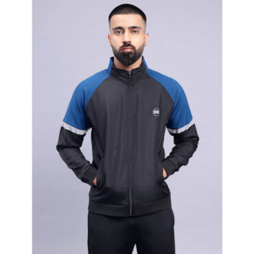 SS Professional Jacket for Men (Black with AirForce Blue)