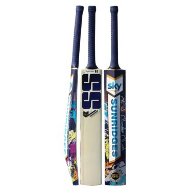 SS Sky Blue English willow Cricket Bat- SH
