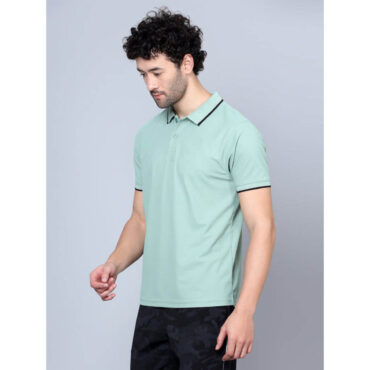 Shiv Naresh SNP01C DualHue Tipped Polo T-Shirt-Saga Green p2
