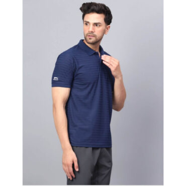 Shiv Naresh SNP02C Collar T-Shirt-Navy p1