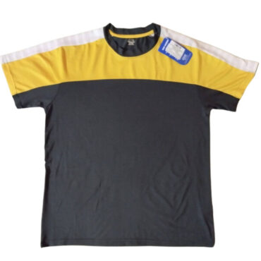 Shiv Naresh SN-30 T-Shirt (D.Grey-Yellow)