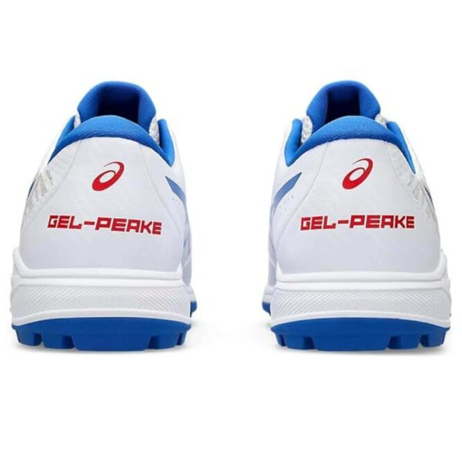 Asics Gel-Peake 2 Cricket Shoes (White/Tuna Blue) P3