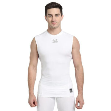 Shrey Intense Compression Sleevesless Top (White)