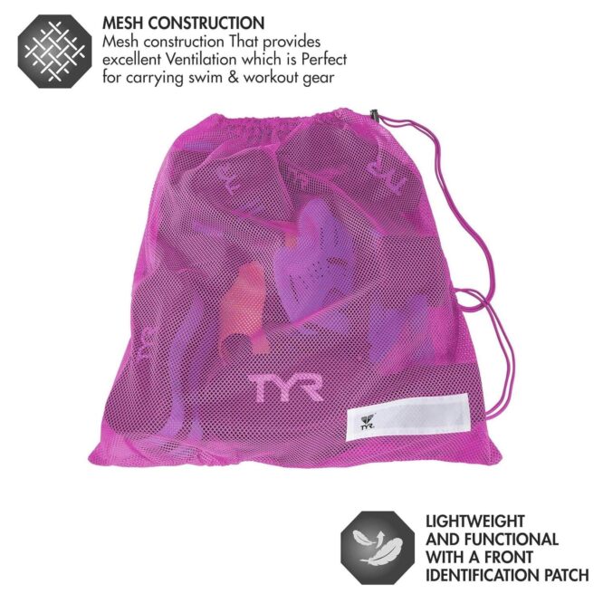 TYR Alliance Mesh Equipment Bag-Pink/purple P1
