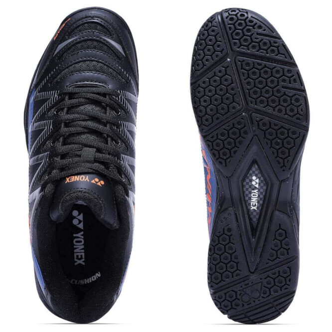 Yonex Dominant Badminton Shoes (Black/Blue/Orange) p1