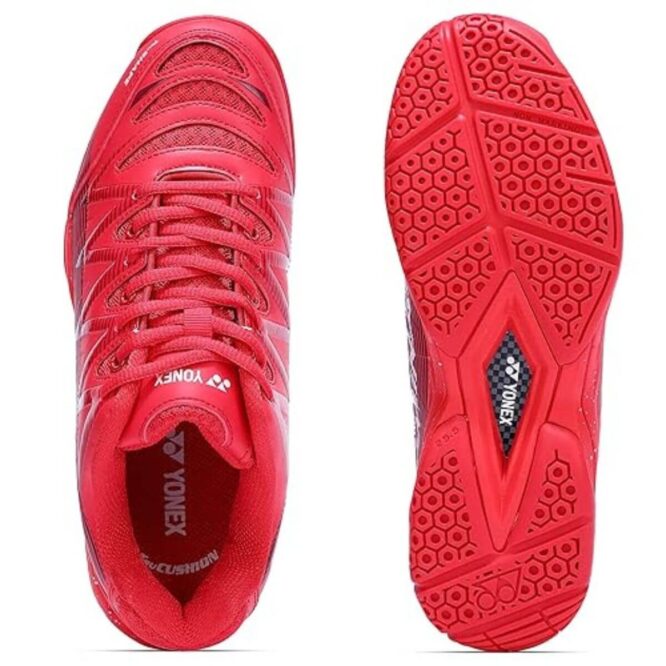 Yonex Dominant Badminton Shoes (Warm Red/Black) p1