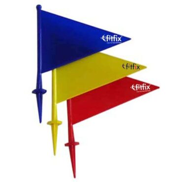 Fitfix Boundary Flag for Marking (Multicolour) - Set of 10