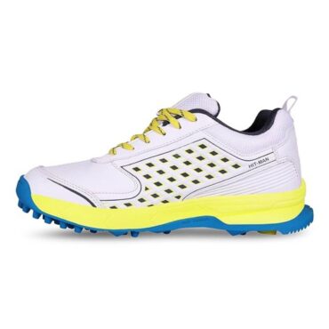Aivin Hit-Man Cricket Shoes for Man- White/Yellow
