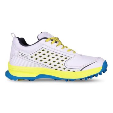 Aivin Hit-Man Cricket Shoes for Man- White/Yellow p1