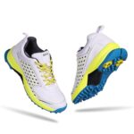Aivin Hit-Man Cricket Shoes for Man- White/Yellow p4