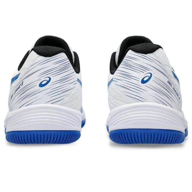 Asics Gel-Game 9 Tennis Shoes (White/Tuna Blue) p2