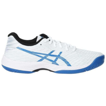 Asics Gel-Game 9 Tennis Shoes (White/Tuna Blue)