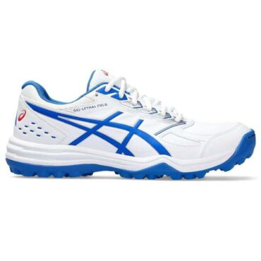 Asics Gel-Lethal Field Men's Cricket Shoes (White/Tuna Blue)