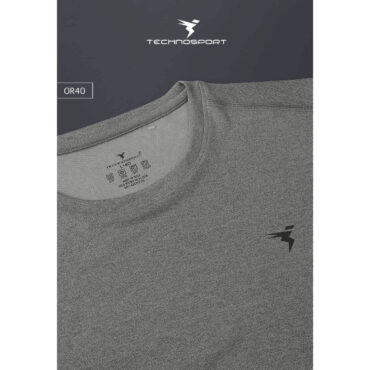 Technosport Men's Active Crew Neck Half Sleeve T-Shirt-OR40 (Lt Carbon) p2