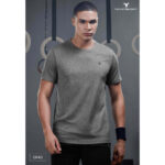 Technosport Men's Active Crew Neck Half Sleeve T-Shirt-OR40 (Lt Carbon)